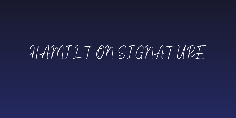Hamilton Signature Social Header