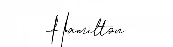 Hamilton  Frei Schriftart Herunterladen