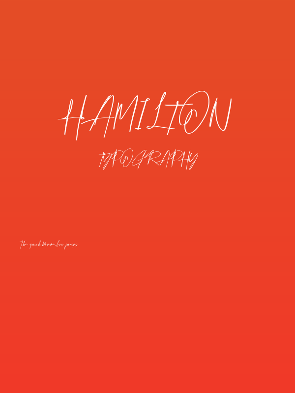 Hamilton Poster