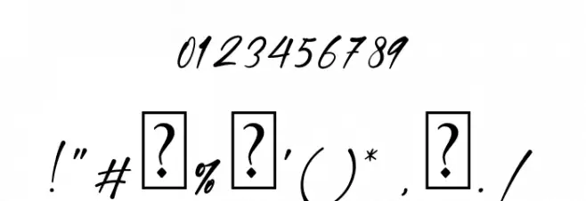 Hamiltone Demo Font OTHER CHARS