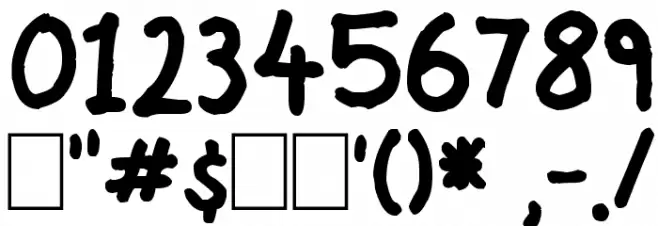 Hamish Font OTHER CHARS