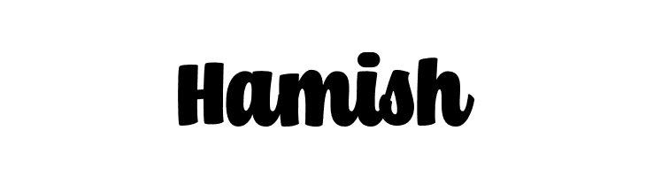 Hamish  Free Fonts Download