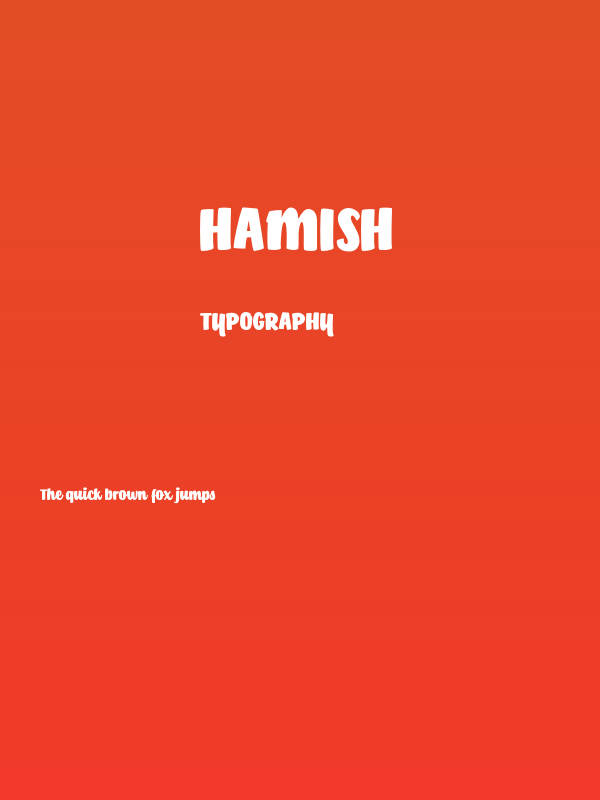 Hamish Poster