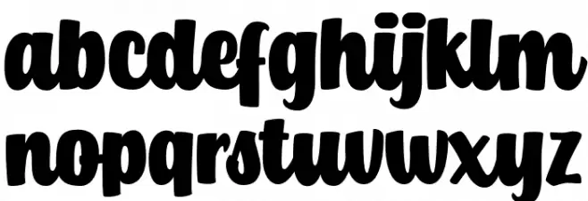 Hamish フォント 小文字