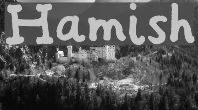 Hamish Font examples