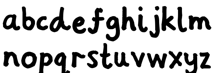 Hamish Font LOWERCASE