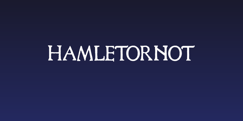 HamletOrNot Social Header