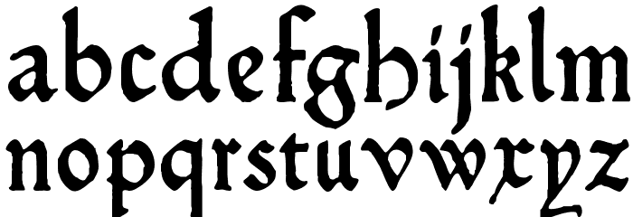 HamletOrNot Font LOWERCASE