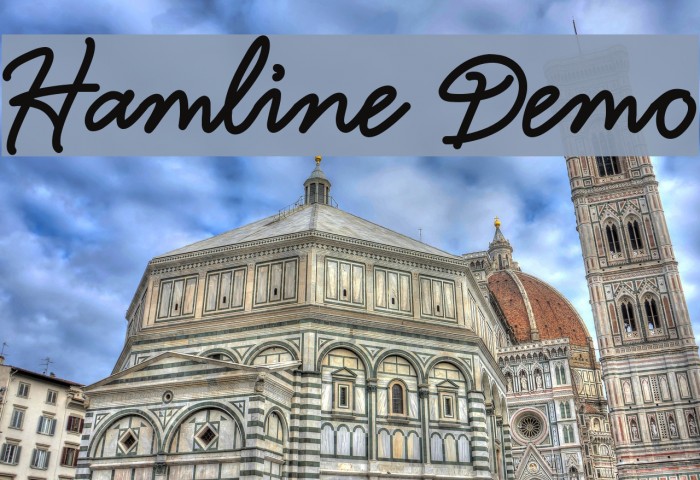 Hamline Demo Font examples