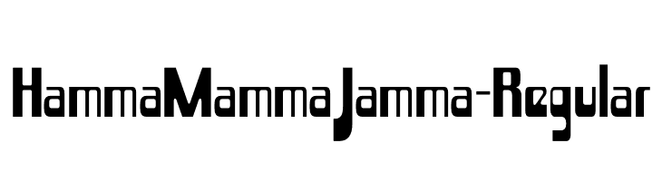 HammaMammaJamma-Regular  font caratteri gratis