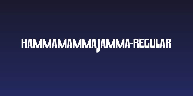HammaMammaJamma-Regular Social Header