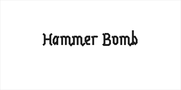 Hammer Bomb Logo