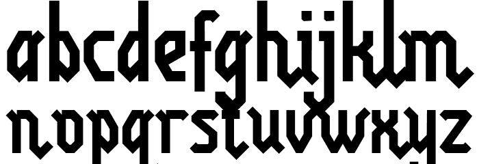 Hammer Bomb Font LOWERCASE