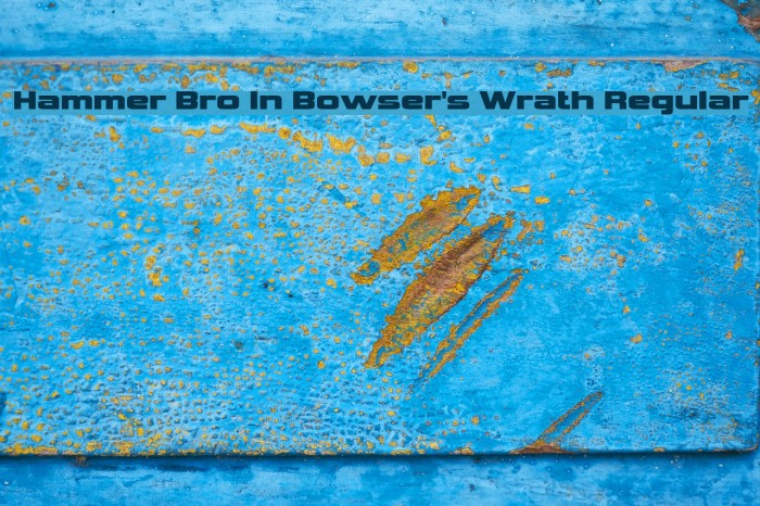 Hammer Bro In Bowser's Wrath Regular Font examples