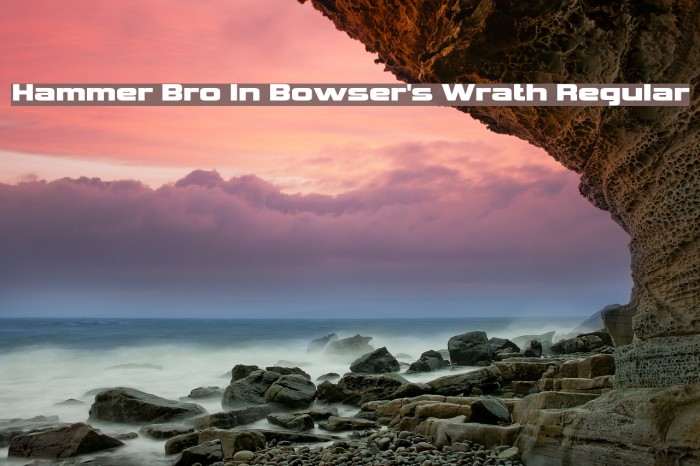 Hammer Bro In Bowser's Wrath Regular Font examples