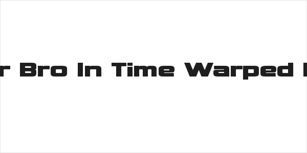 Hammer Bro In Time Warped Regular Logo