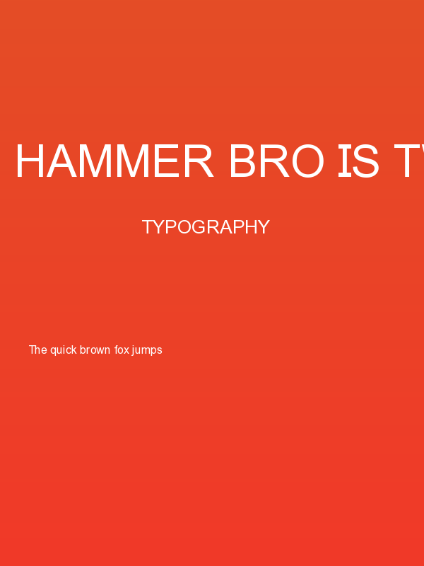 Hammer Bro Is Twinsane V2 Regular Poster