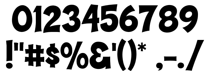 Hammer Bro Mutants Font Medium Font OTHER CHARS