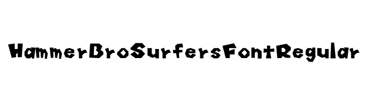 Hammer Bro Surfers Font Regular Font