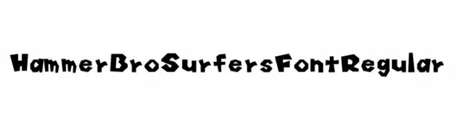 Hammer Bro Surfers Font Regular  Frei Schriftart Herunterladen