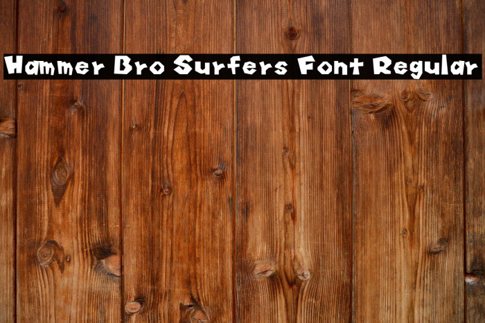 Hammer Bro Surfers Font Regular Font examples