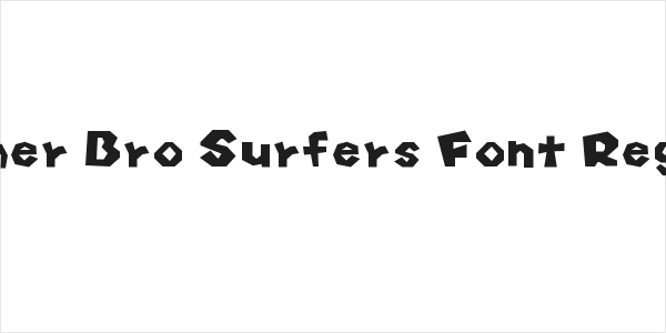 Hammer Bro Surfers Font Regular Logo