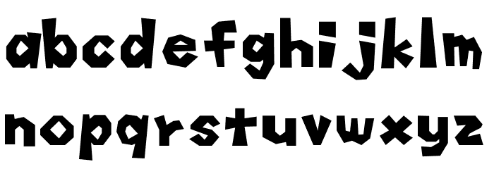 Hammer Bro Surfers Font Regular Font LOWERCASE