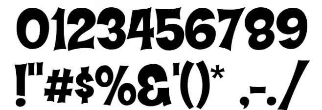 Hammer Bro Titans Font Medium Font OTHER CHARS