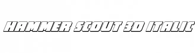 Hammer Scout 3D Italic 