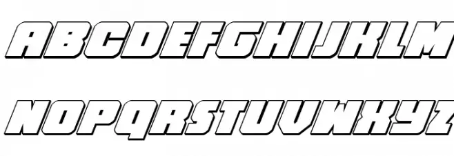 Hammer Scout 3D Italic Polices MAJUSCULES