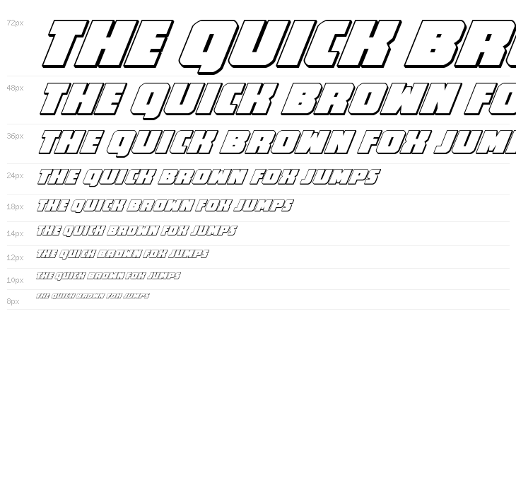 Hammer Scout 3D Italic Waterfall