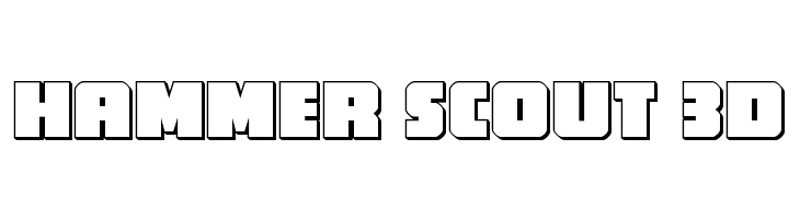 Hammer Scout 3D  font caratteri gratis