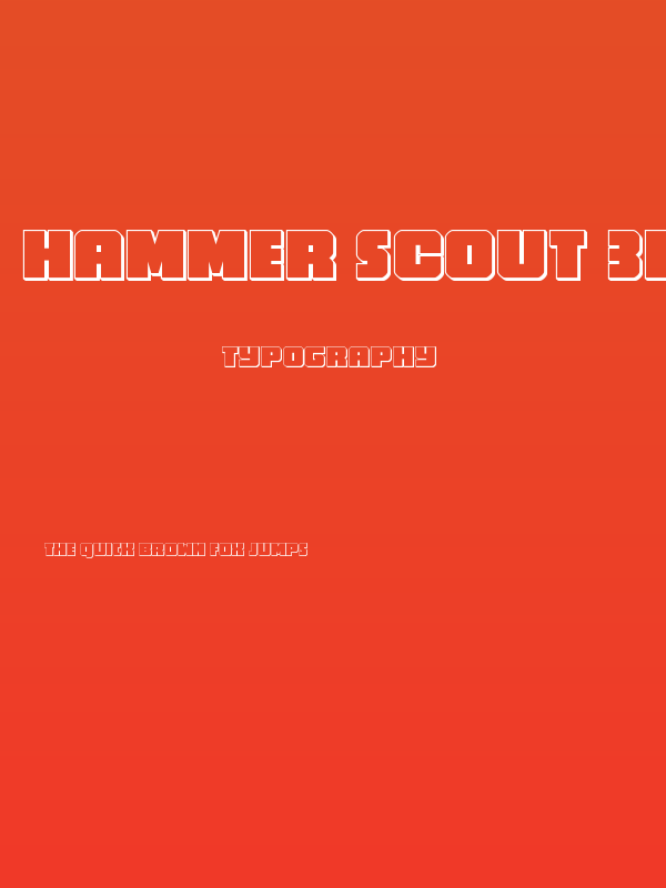 Hammer Scout 3D Poster