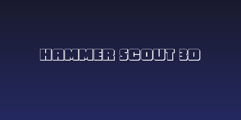 Hammer Scout 3D Social Header