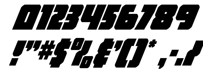 Hammer Scout Condensed Italic Font OTHER CHARS