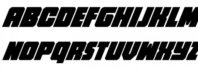 Hammer Scout Condensed Italic Schriftart Groß