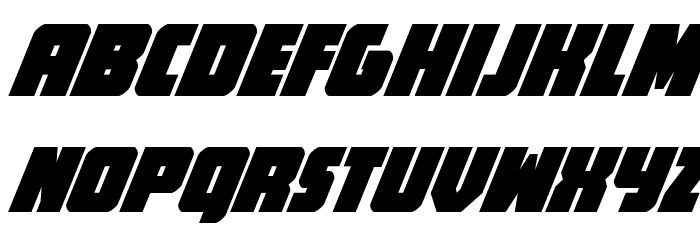 Hammer Scout Condensed Italic Font LOWERCASE