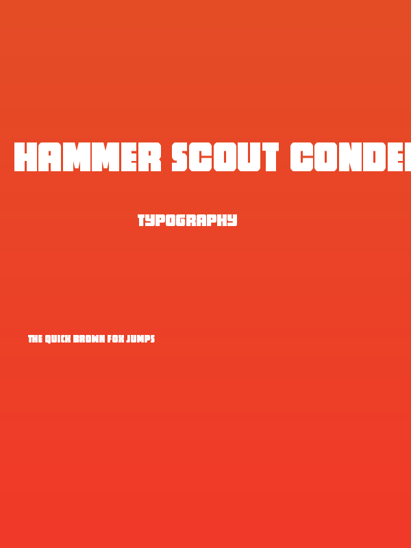 Hammer Scout Condensed Poster
