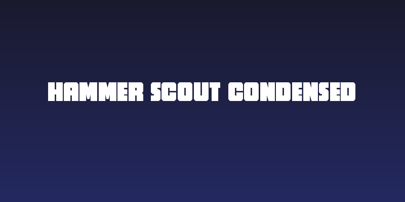 Hammer Scout Condensed Social Header