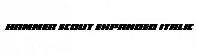Hammer Scout Expanded Italic  Descarca Fonturi Gratis