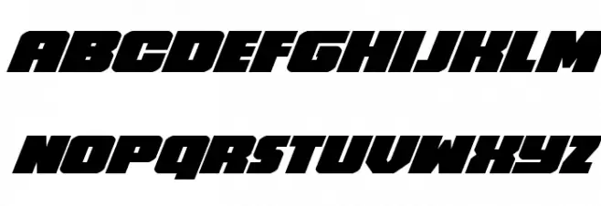 Hammer Scout Expanded Italic Шрифта ВЕРХНИЙ