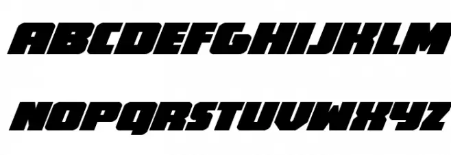 Hammer Scout Expanded Italic Schriftart Kleinbuchstaben