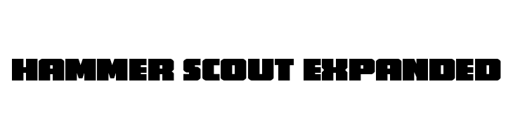 Hammer Scout Expanded  font caratteri gratis