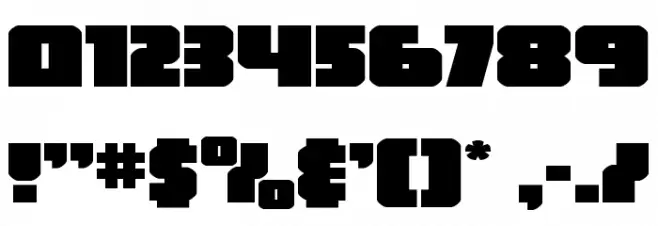 Hammer Scout Expanded Font OTHER CHARS