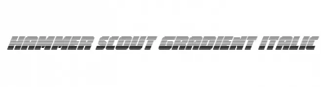 Hammer Scout Gradient Italic  Fuentes Gratis Descargar