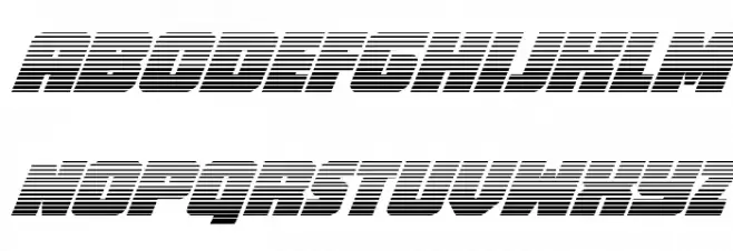 Hammer Scout Gradient Italic Schriftart Groß