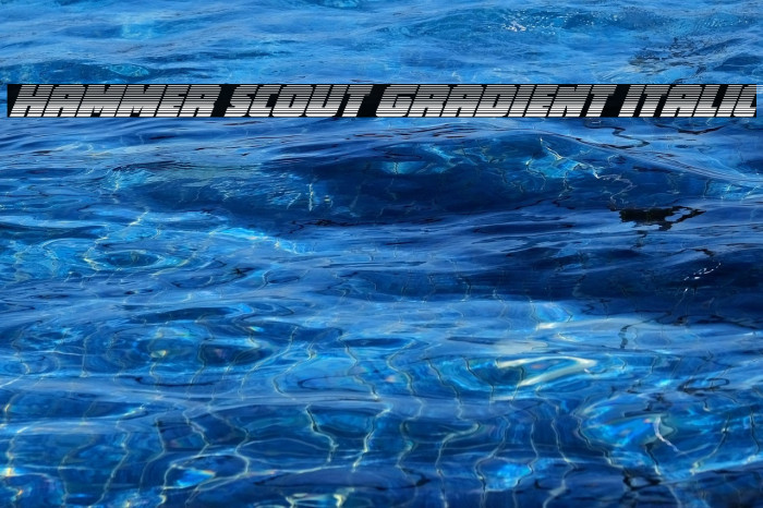 Hammer Scout Gradient Italic Example 2