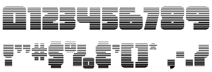 Hammer Scout Gradient Font OTHER CHARS