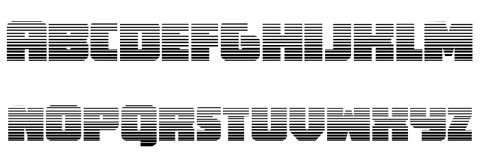 Hammer Scout Gradient Font LOWERCASE
