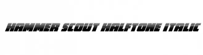 Hammer Scout Halftone Italic  Fuentes Gratis Descargar